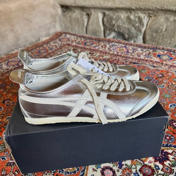 Onitsuka Tiger by Asics Metallic Silver Metallic Sneakers - Picture 6 of 6